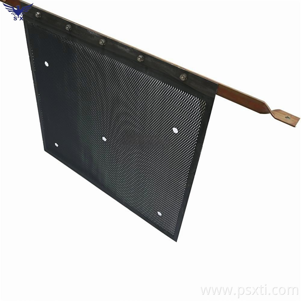 ruthenium-iridium coated titanium anodes